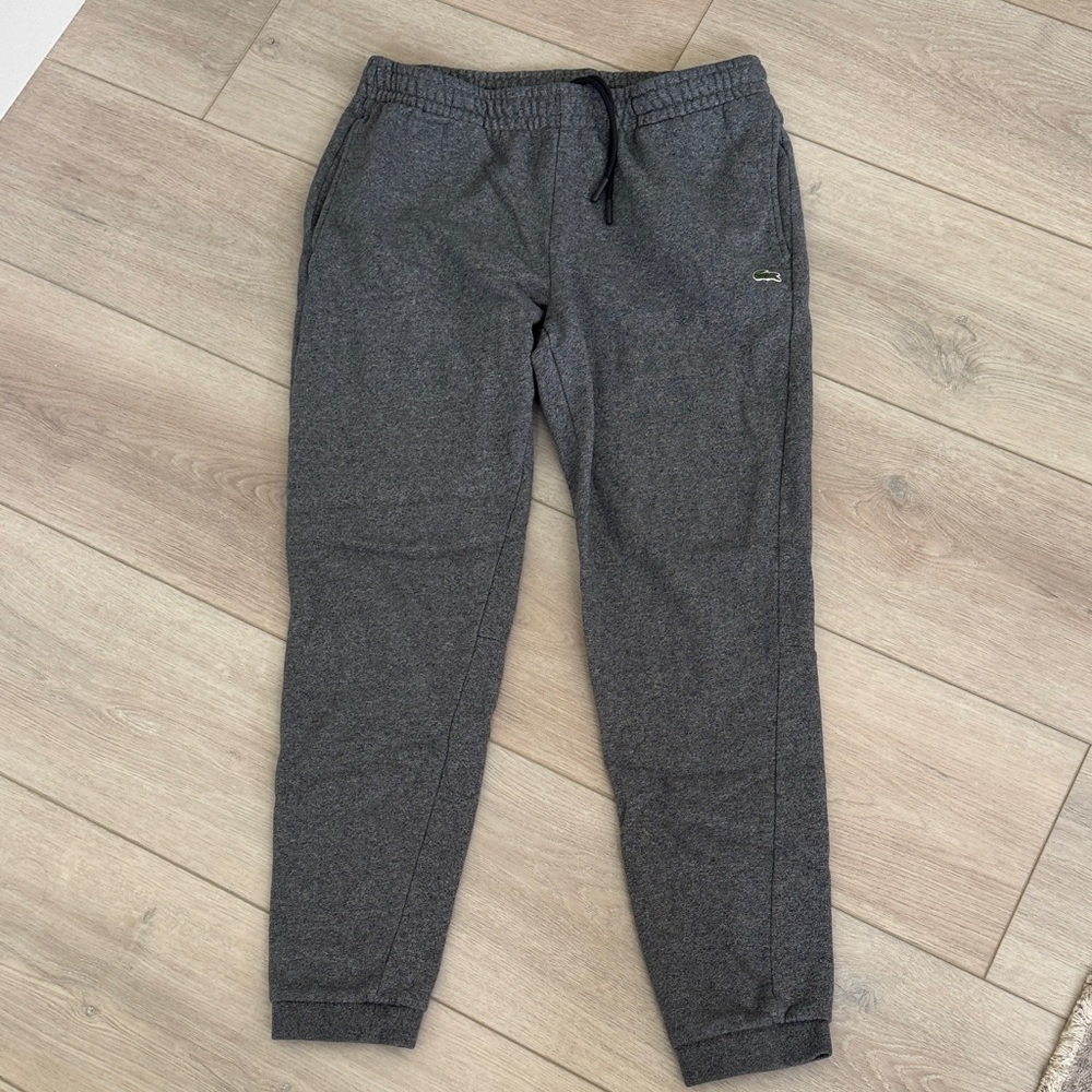Lacoste Tapered Fit Gray Sweatpants